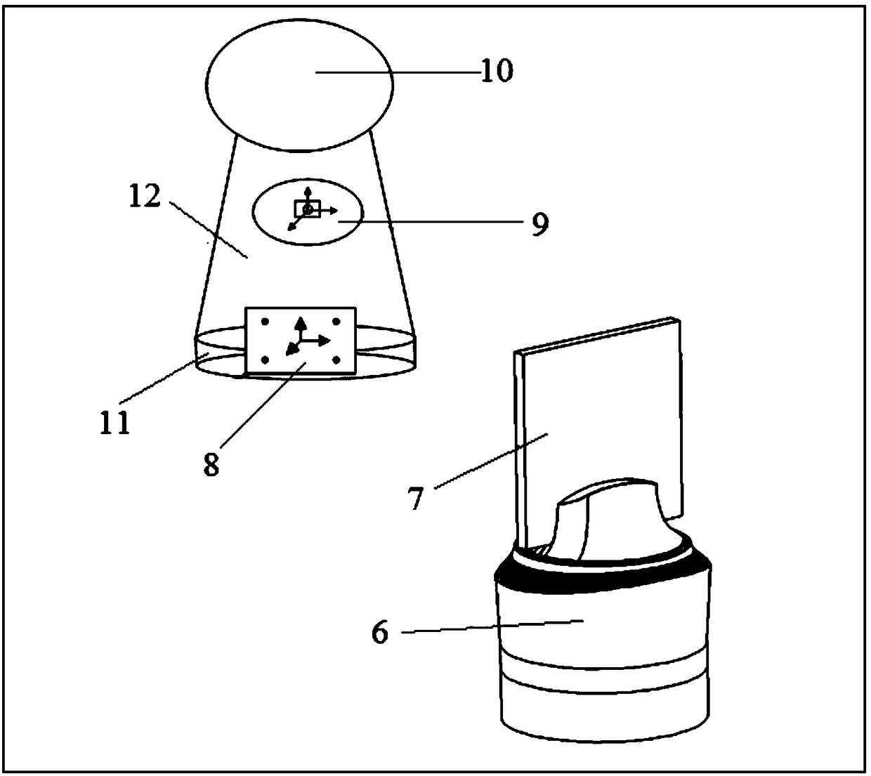 Rotary table and robot camera calibration system