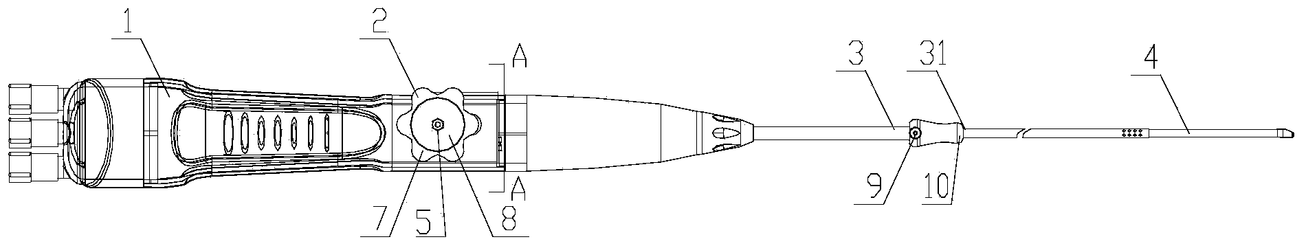 Endoscope with angle adjusting function