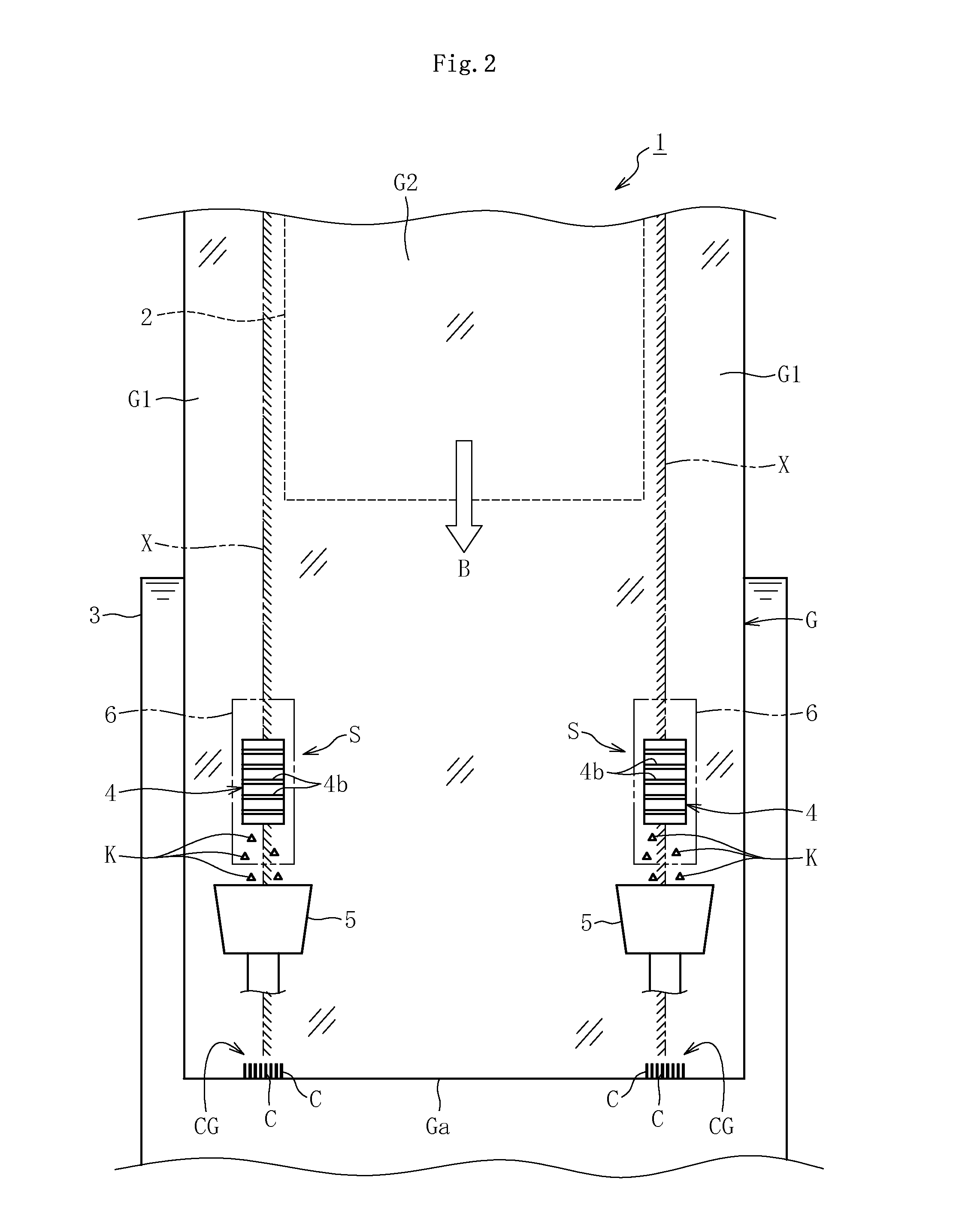 Initial crack formation device, and formation method