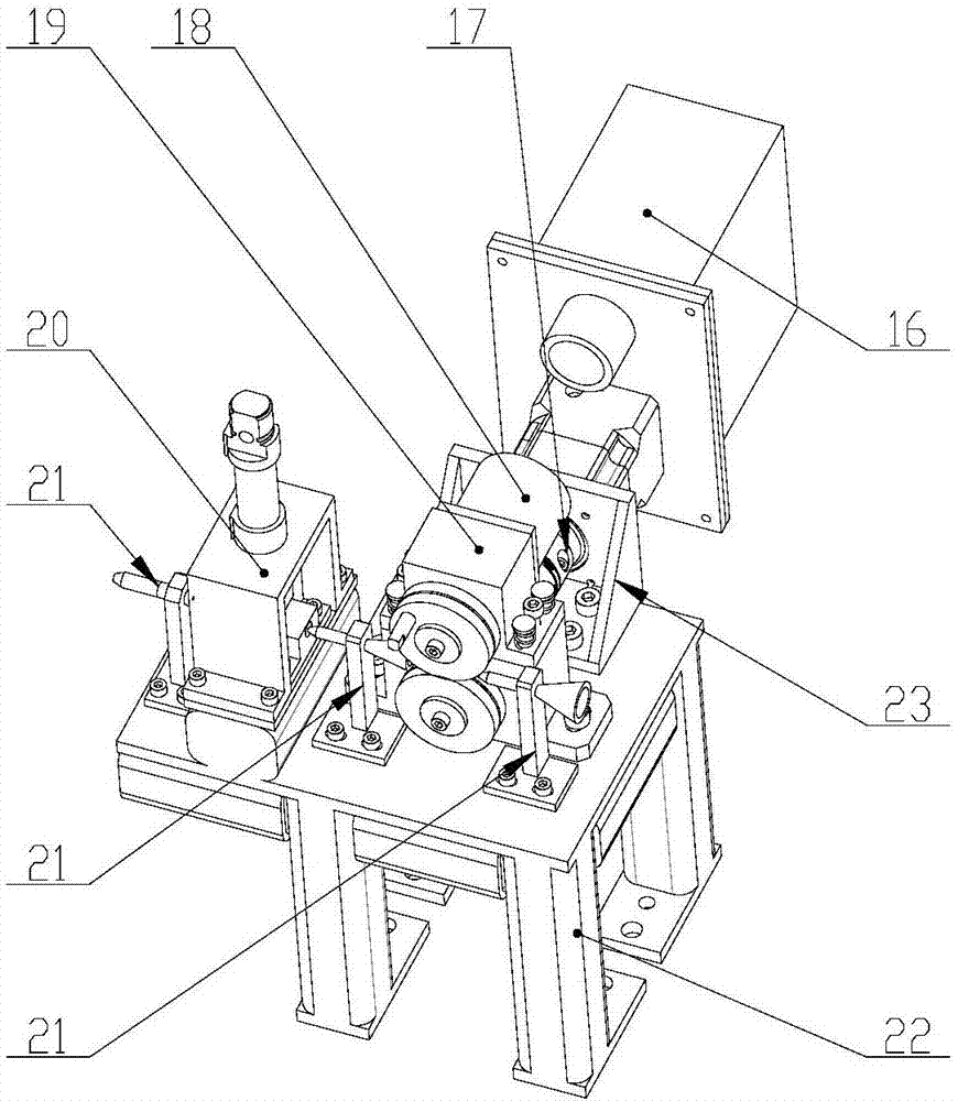 Fixed-length metal wire winding device