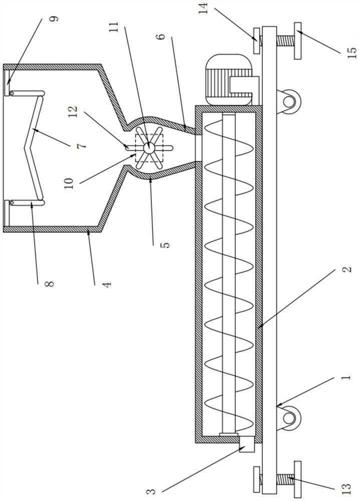Automatic device for material feeding