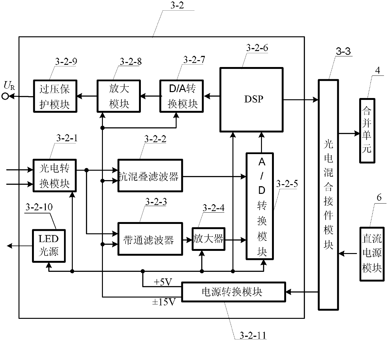 Capacitive voltage-division type self-calibration optical voltage transducer