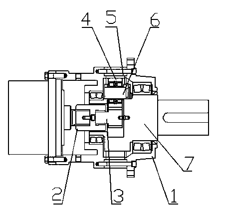 Single-stage planetary gear speed reducer