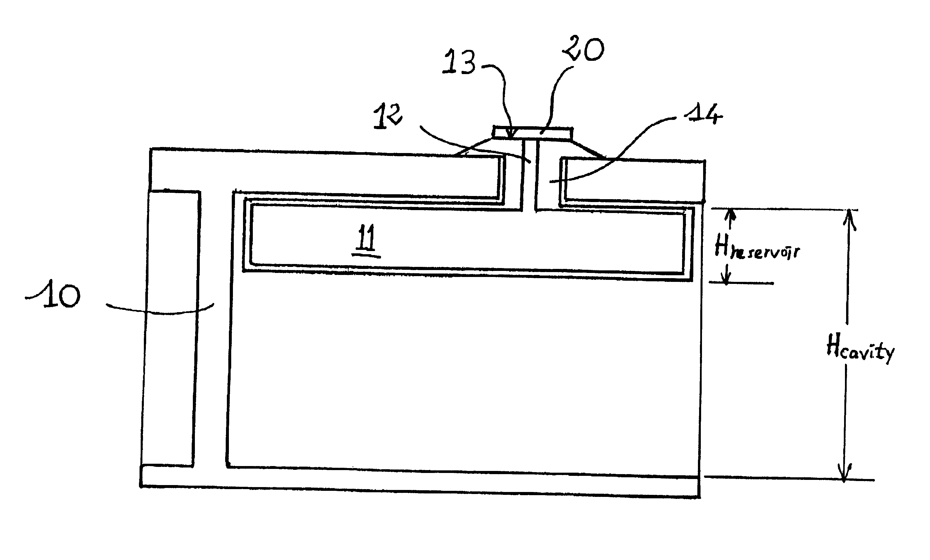 Device for sealing a lubricant reservoir and method for lubricating the internal cavity of a tire