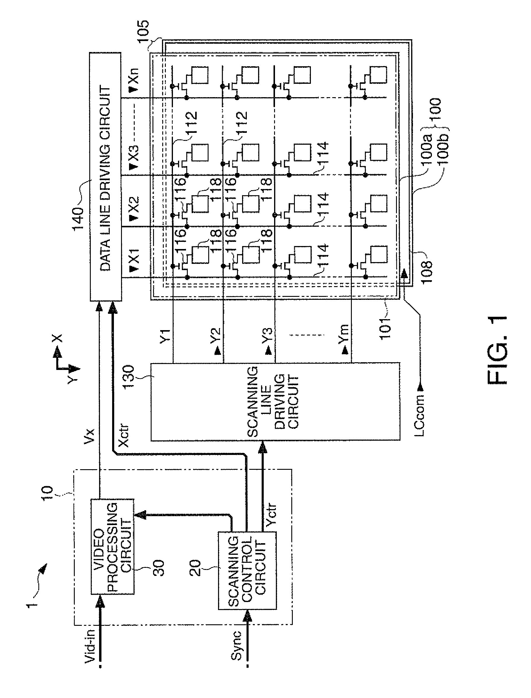 Video processing circuit, video processing method, liquid crystal display apparatus and electronic device