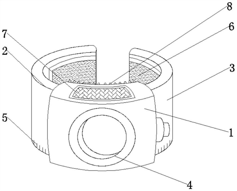 Knee protection device for taekwondo training