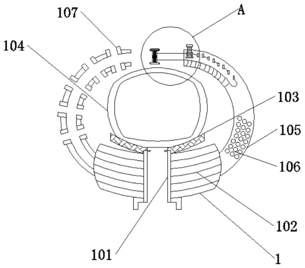 Knee protection device for taekwondo training