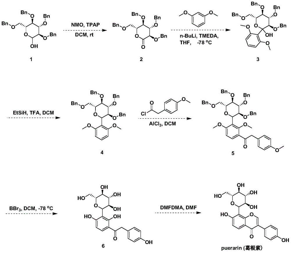 Preparation method for puerarin morphine