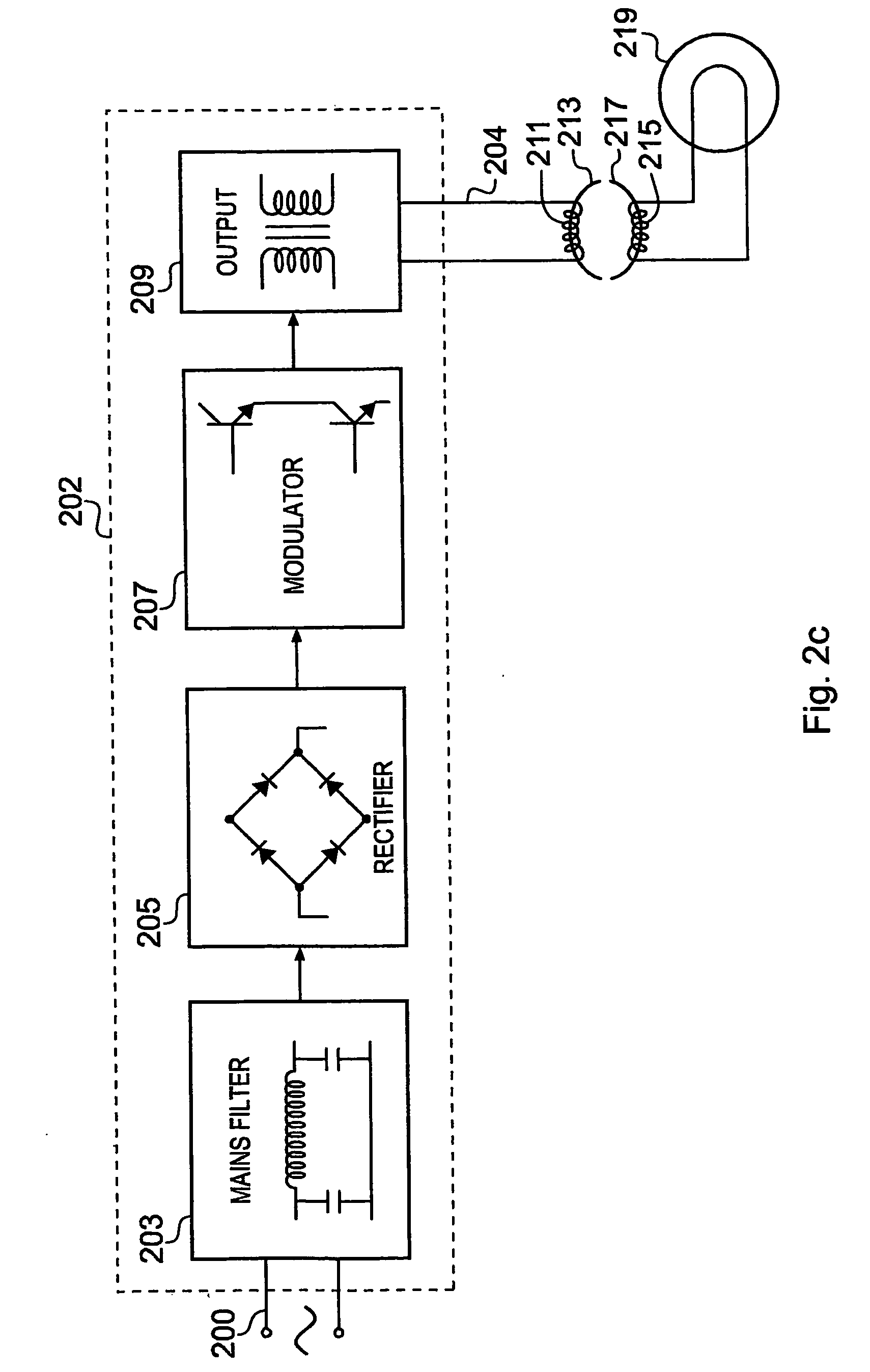Apparatus for supplying energy to a load and a related system