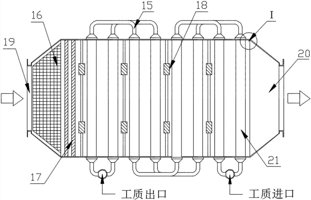 Detachable modular wear-resistant ash-removal three-dimension finned tube type heat exchanger