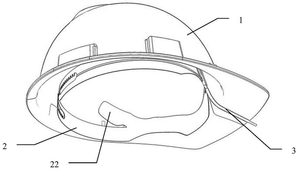 Highly-integrated intelligent safety helmet hoop and safety helmet thereof