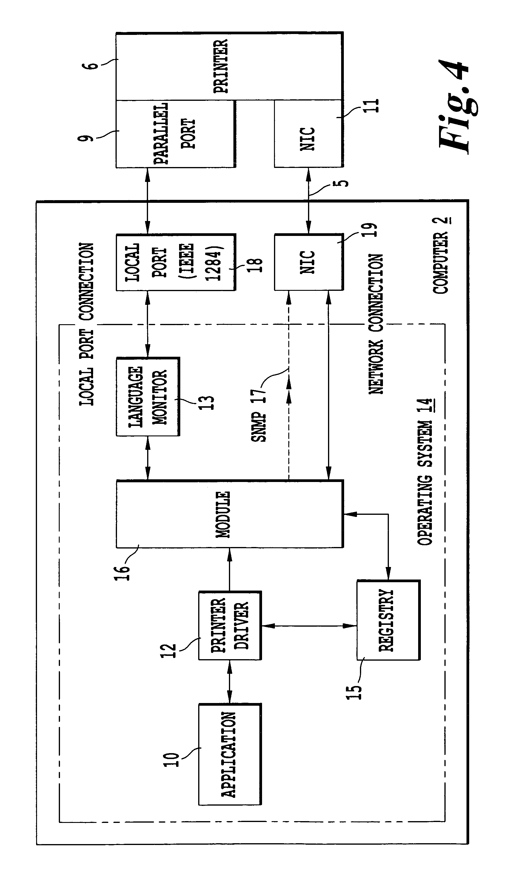 Method of configuring a computer to include the available options of a printer