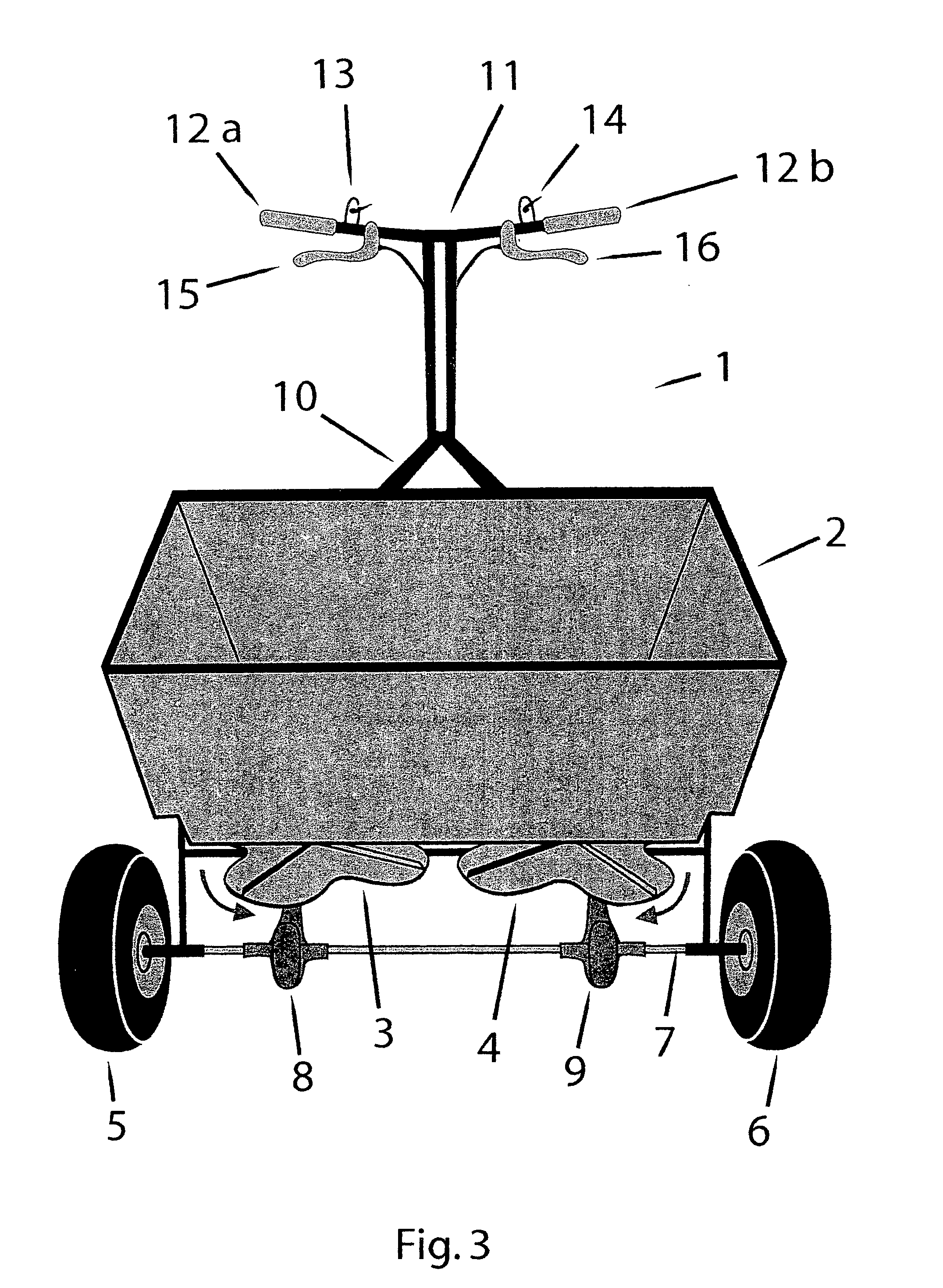 Spreader with two rotatable plates