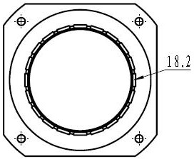 Magnetic block assembling device for outer rotor