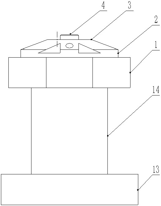 A clamping device and method for improving the machining quality of radial holes of airfoil parts