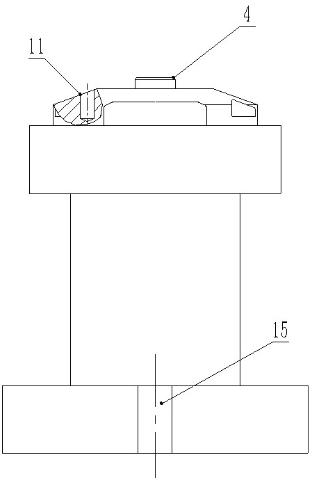 A clamping device and method for improving the machining quality of radial holes of airfoil parts