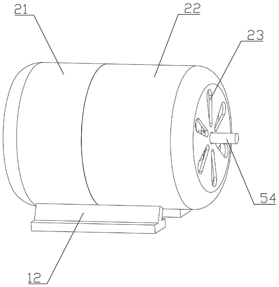 A contact cooling motor