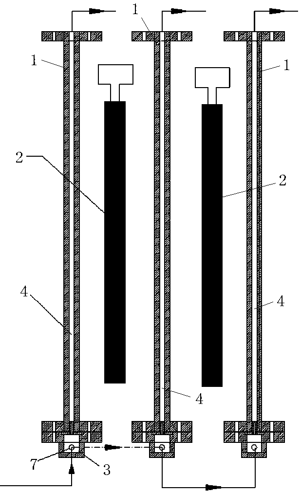 Two-dimensional photo-catalytic fluidized bed device