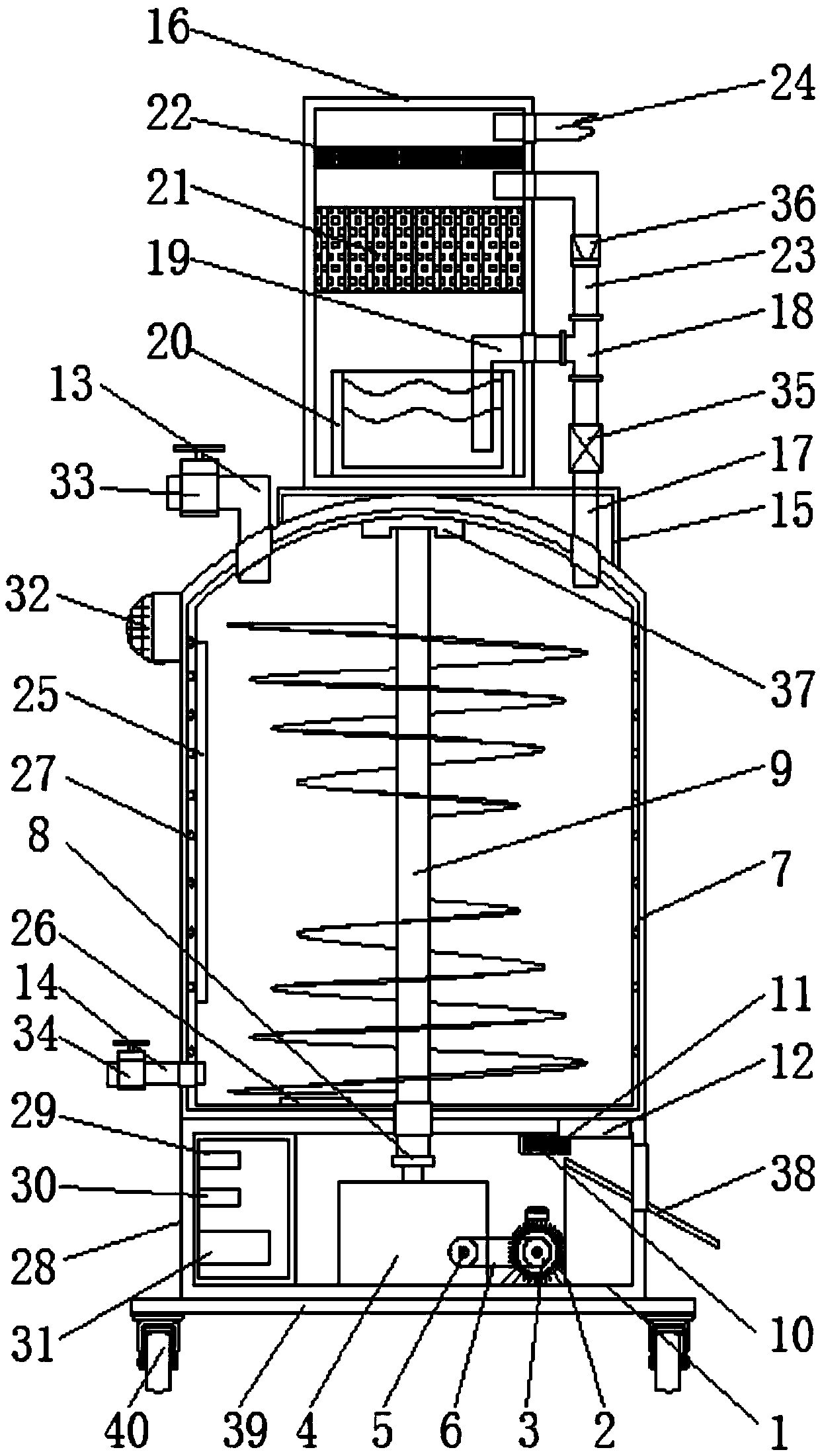 Multifunctional reaction kettle for chemical production