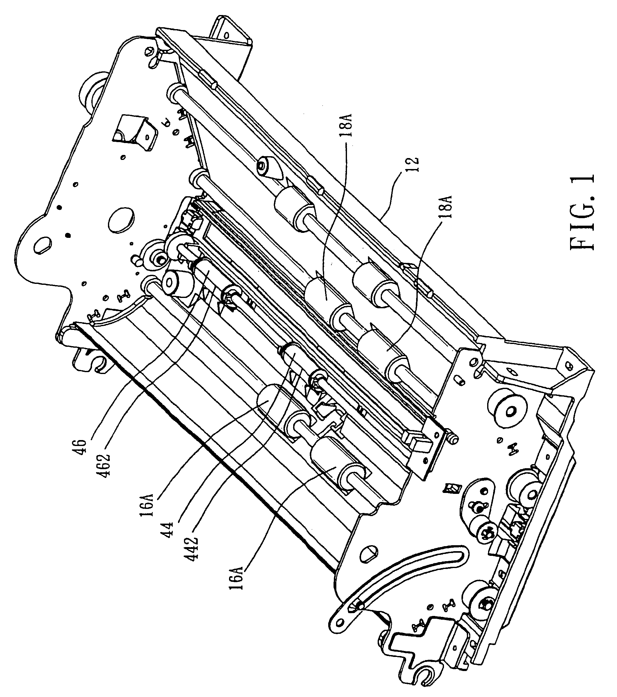 Calibration mechanism for an optical module of a sheet-fed scanner