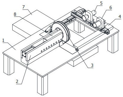 Automobile steering pull rod assembly pre-pressing necking machine