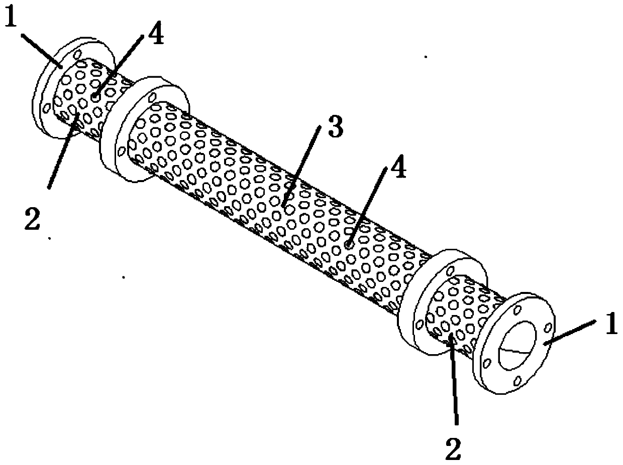 Straight pipe structure for underwater anti-clogging and drag reduction