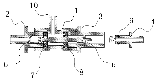 Waterway connecting device for coffee machine