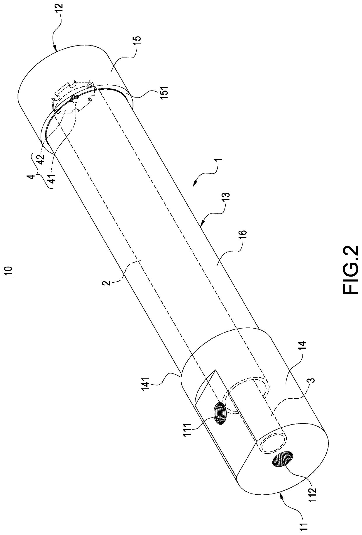 Water sterilizing tube