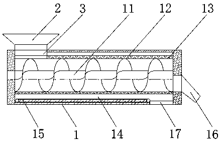 Screening and conveying device for solid garbage treatment