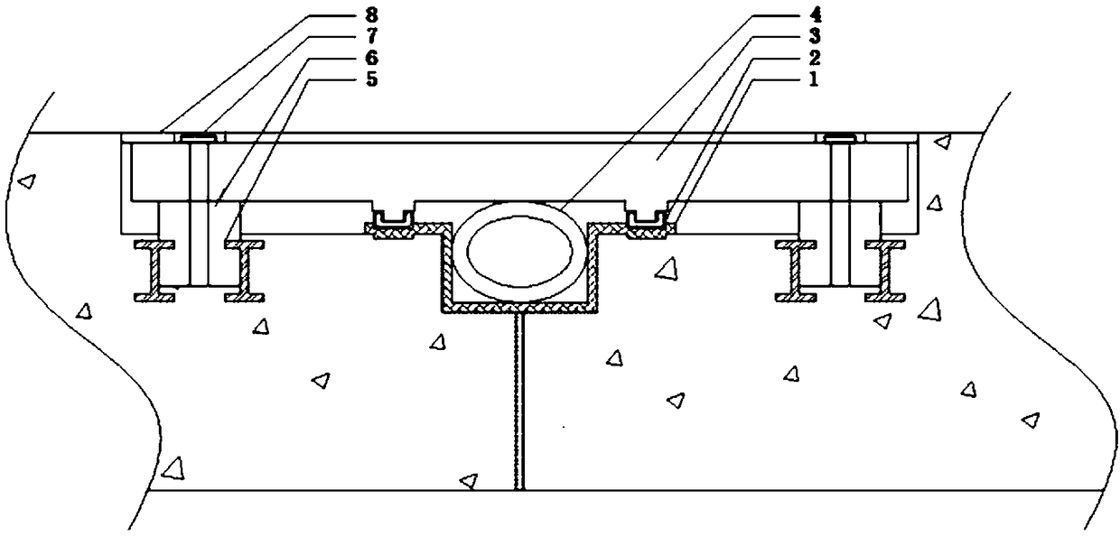 Extrusion type closing method for joint of pecast concrete utility tunnels