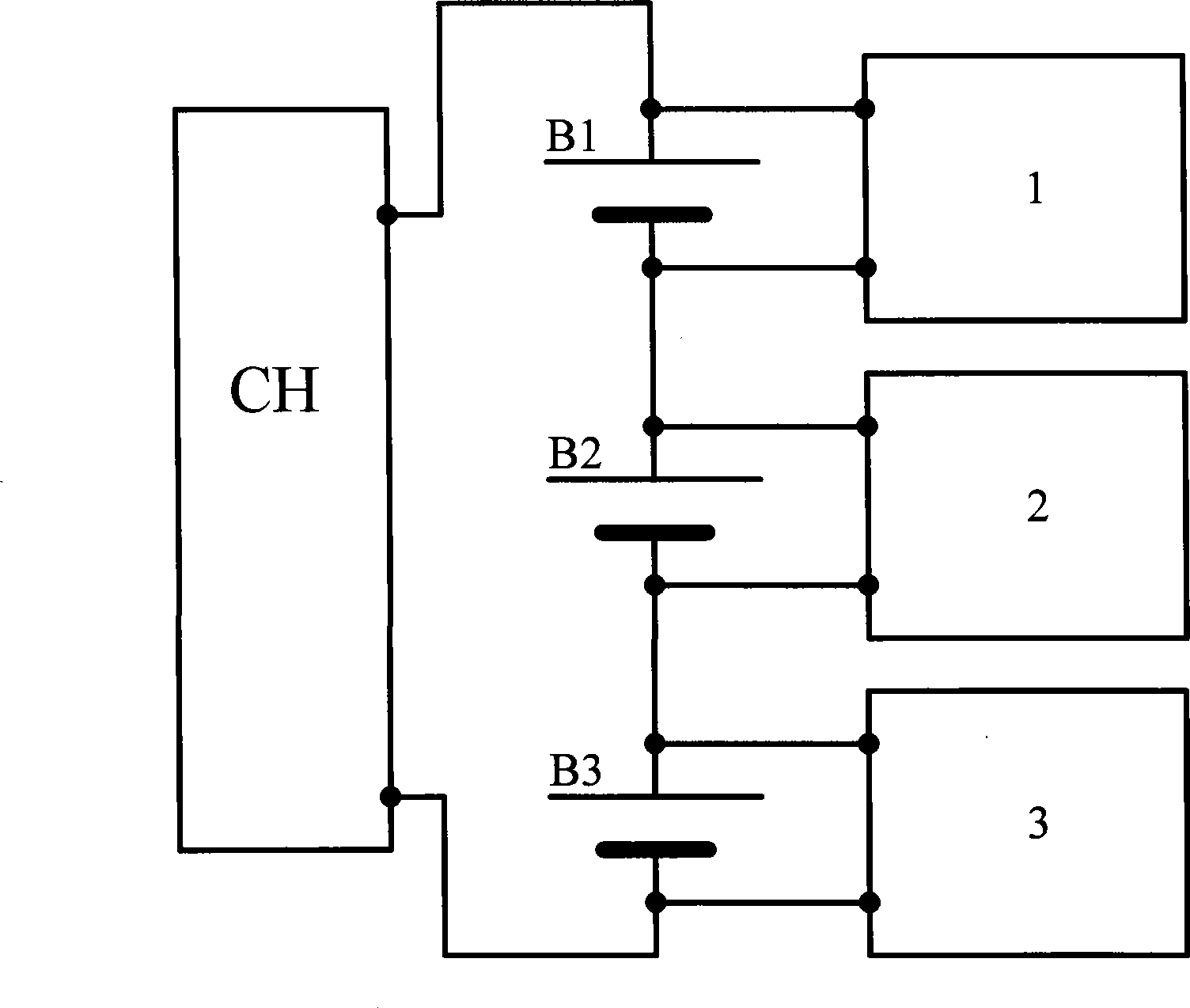 Equalized charging apparatus used for series batteries