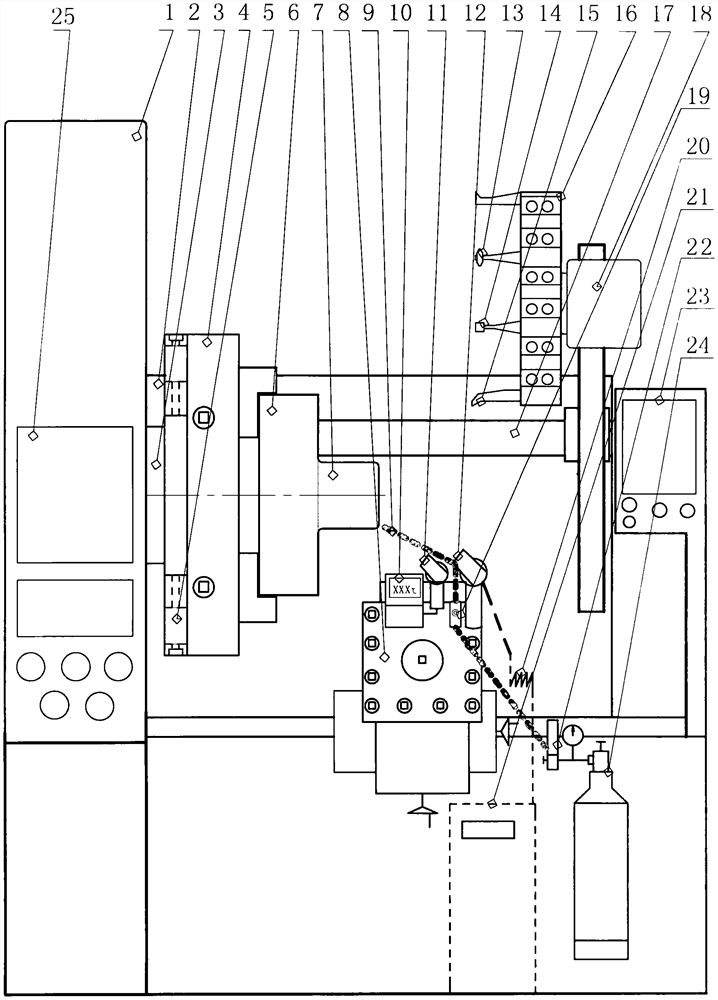 Numerical control machine tool with laser heating function