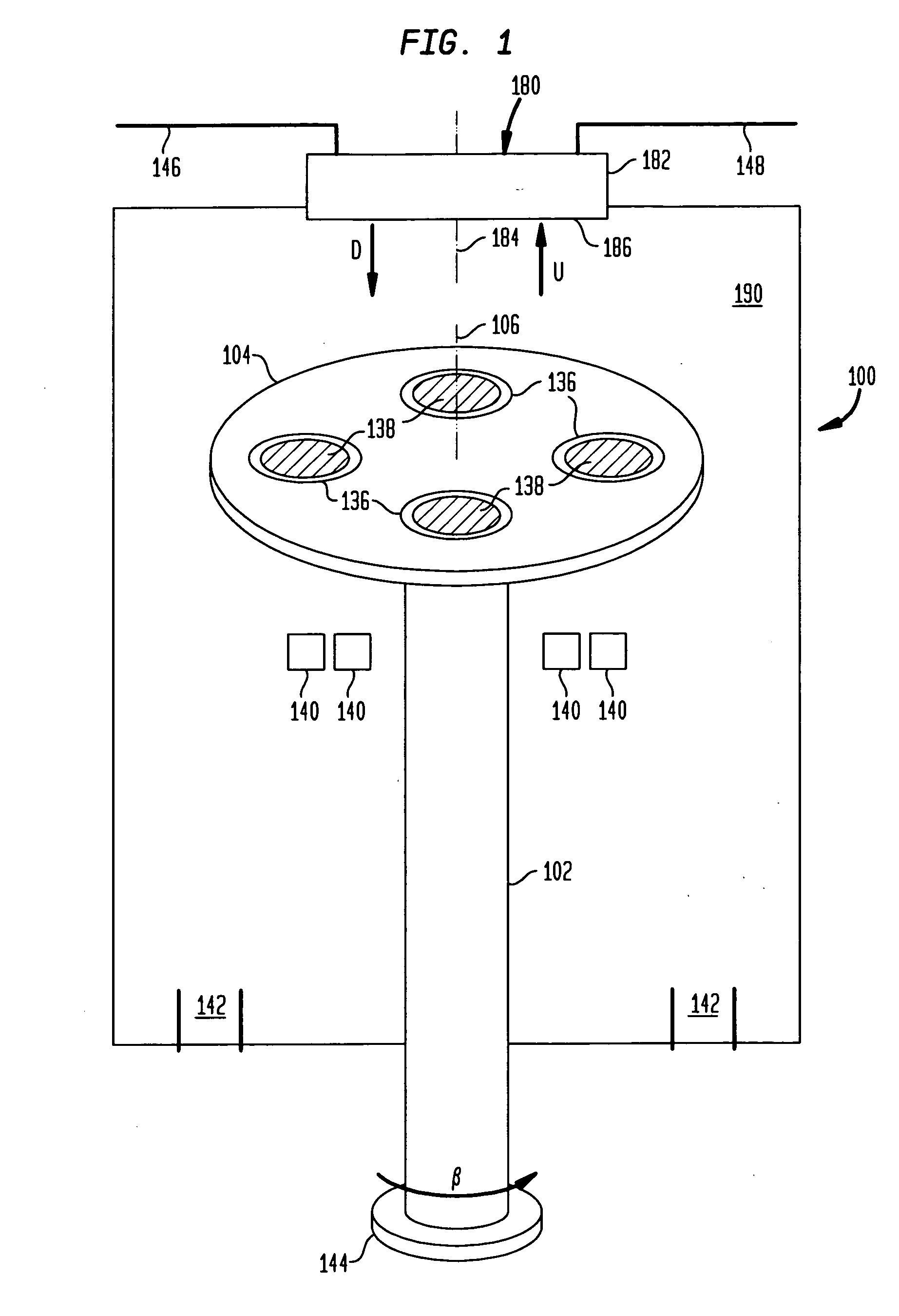 Movable injectors in rotating disc gas reactors