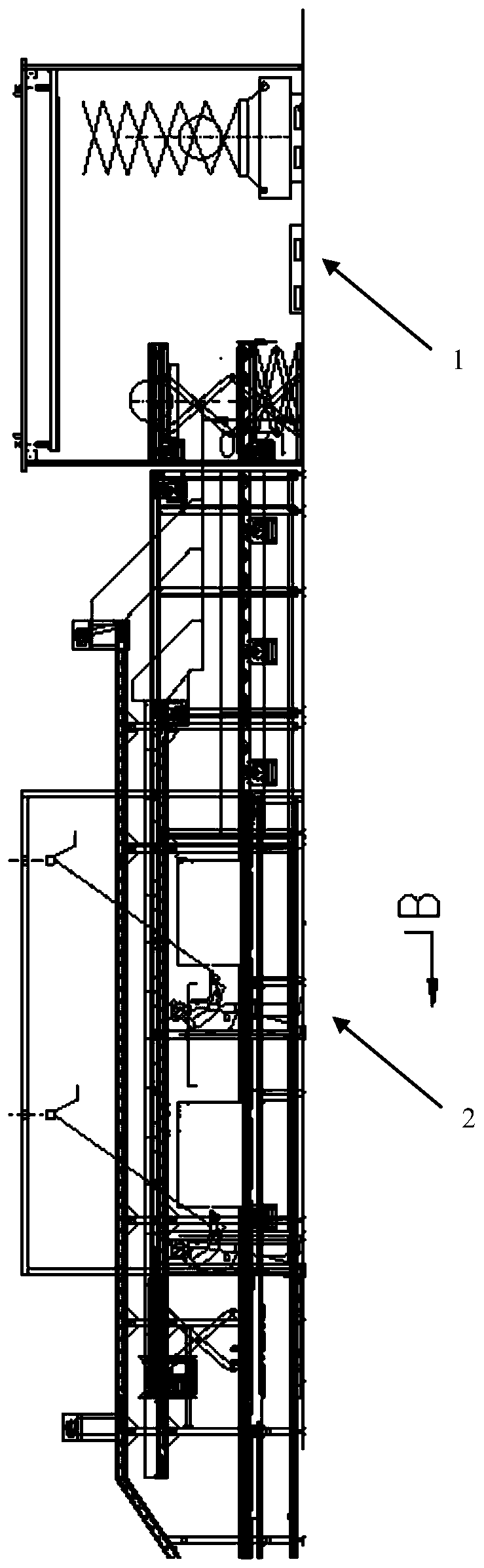 The module dismantling transmission system used in the intelligent dismantling system of waste power batteries