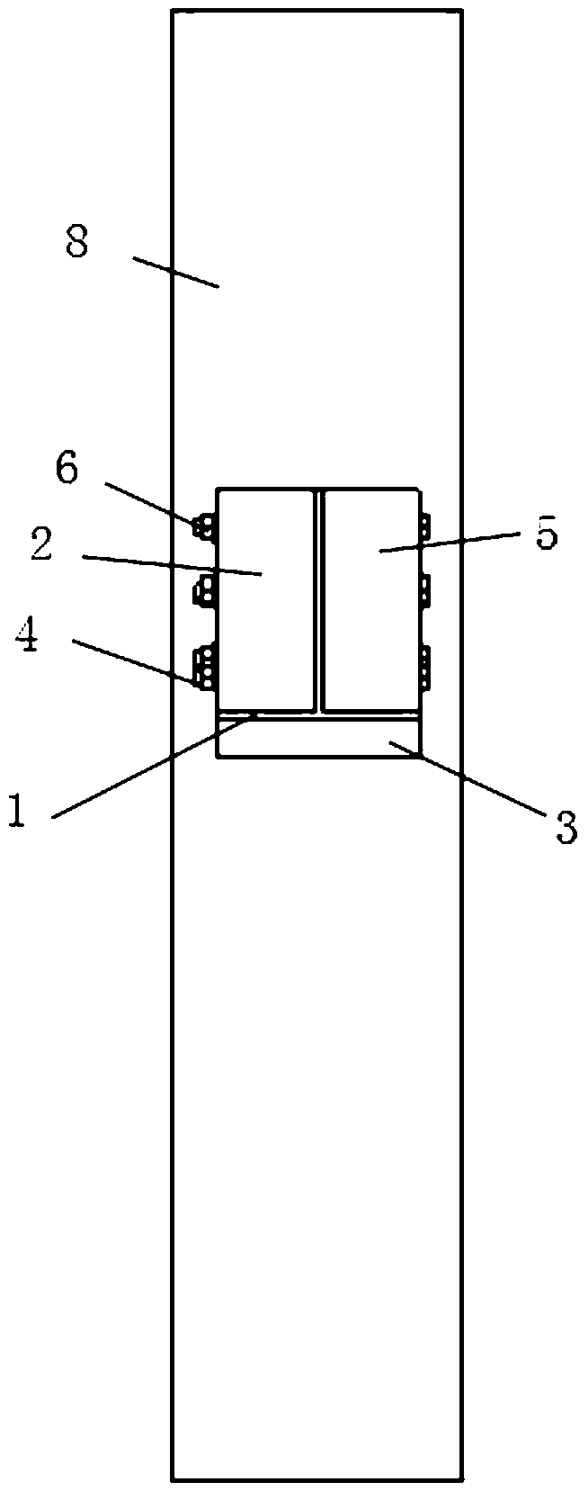 Assembly-type steel-wood combined beam column joint structure and construction method thereof
