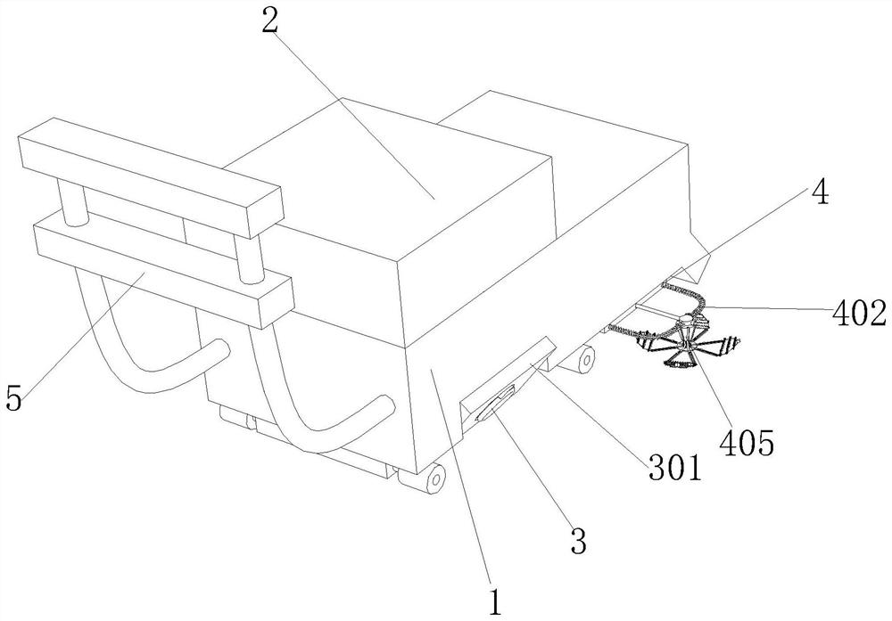 Weed removing device with collecting function for fruit planting