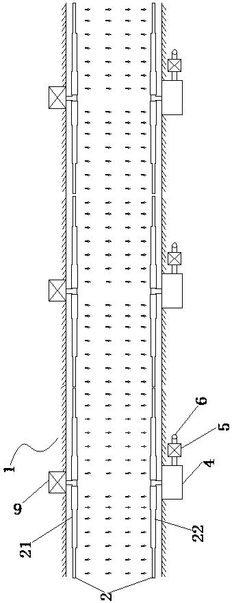 Forward flow type smoke purification system and purification flow field thereof