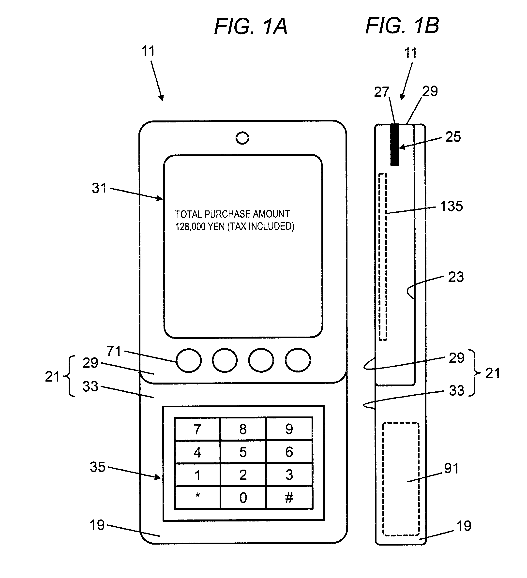 Information processing device and portable settlement terminal device