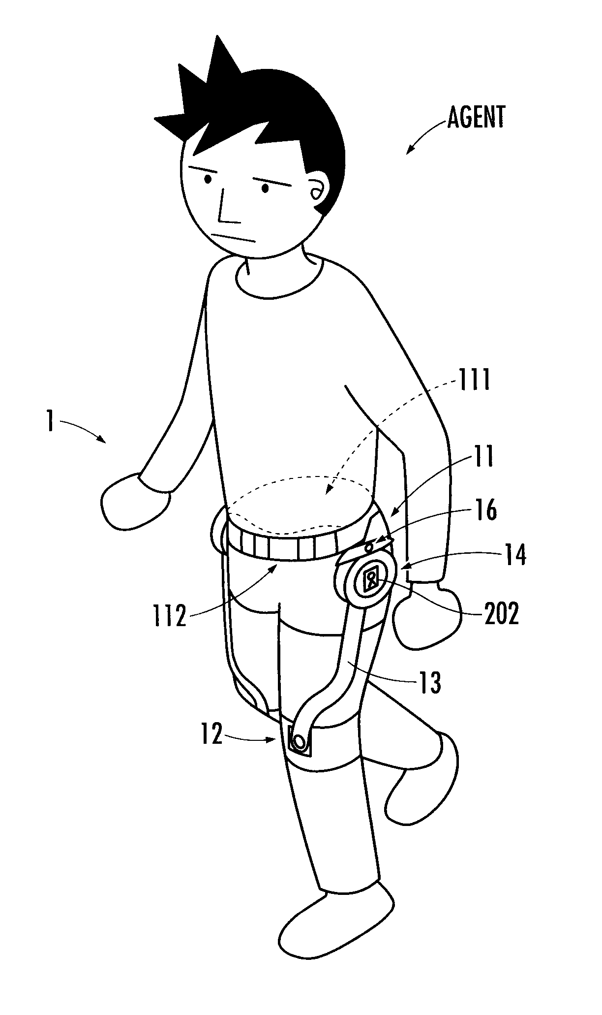 Walking motion assisting device