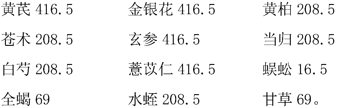 Traditional Chinese medicine composition for treating aseptic necrosis of femoral head