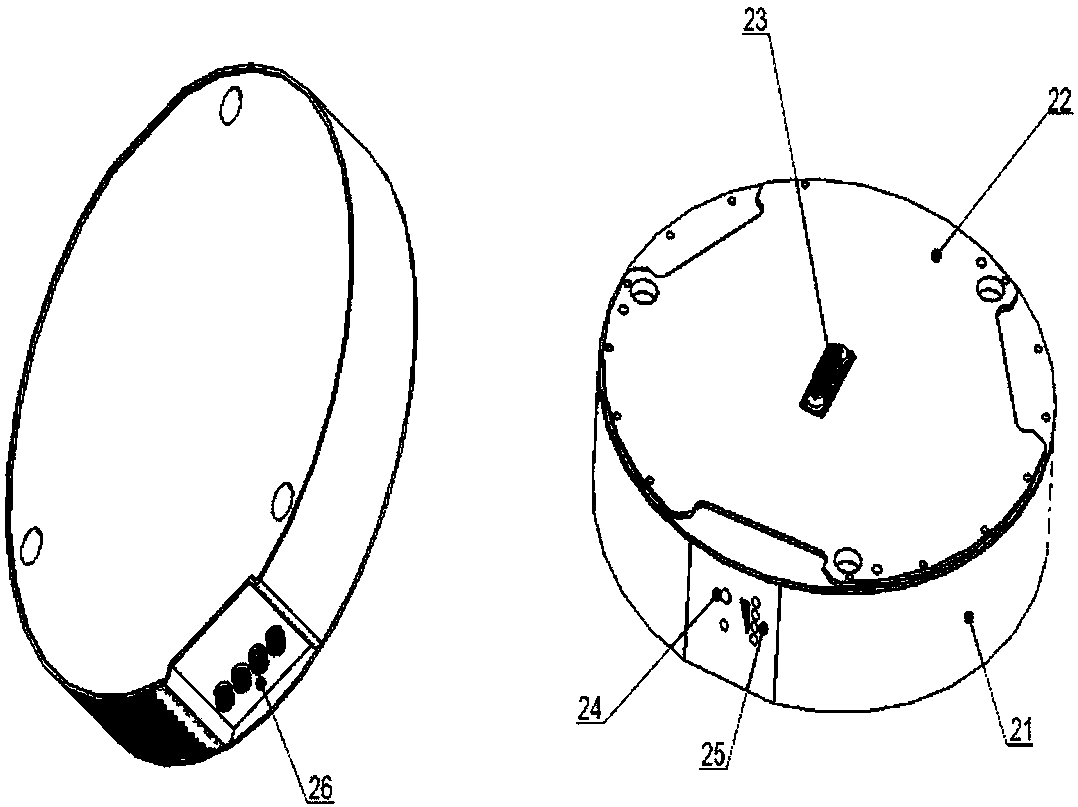 A helicopter model rotor rotation signal acquisition device