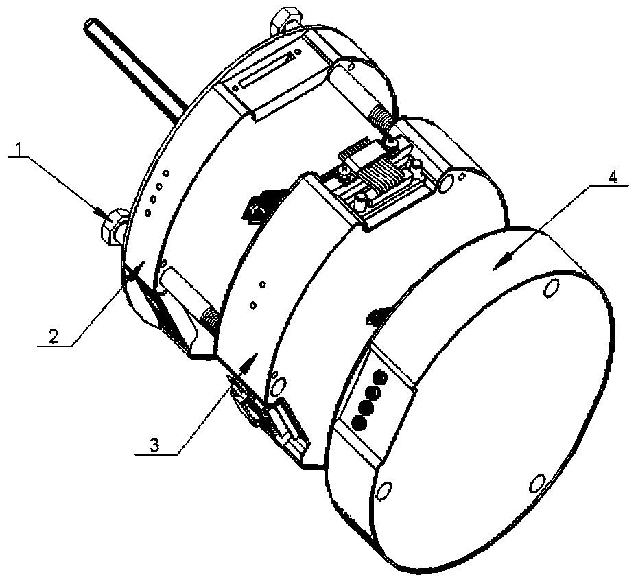 A helicopter model rotor rotation signal acquisition device