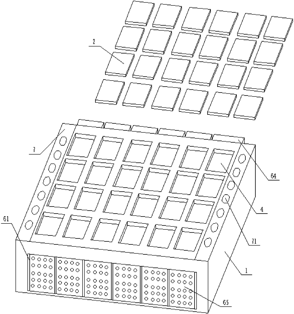 Photovoltaic panel with circulating back cooling