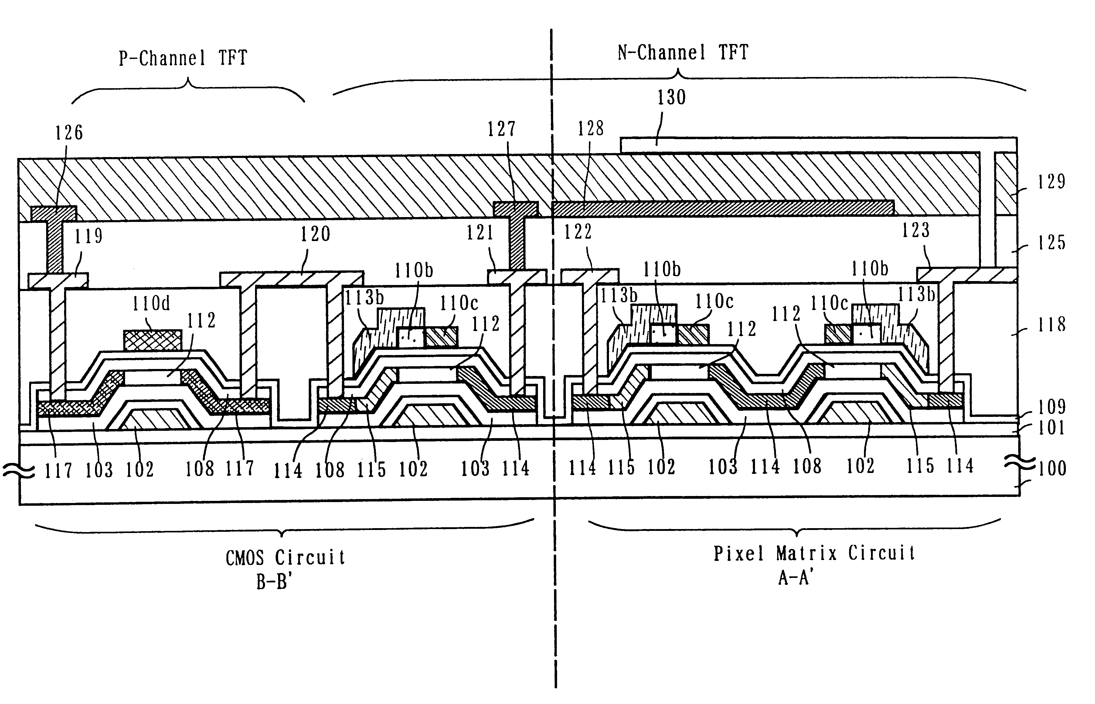 Thin-film transistor with lightly-doped drain