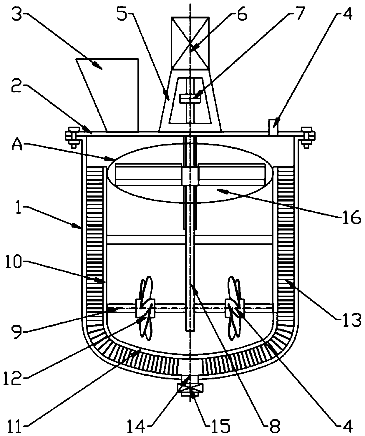 High-efficiency chemical mixing device