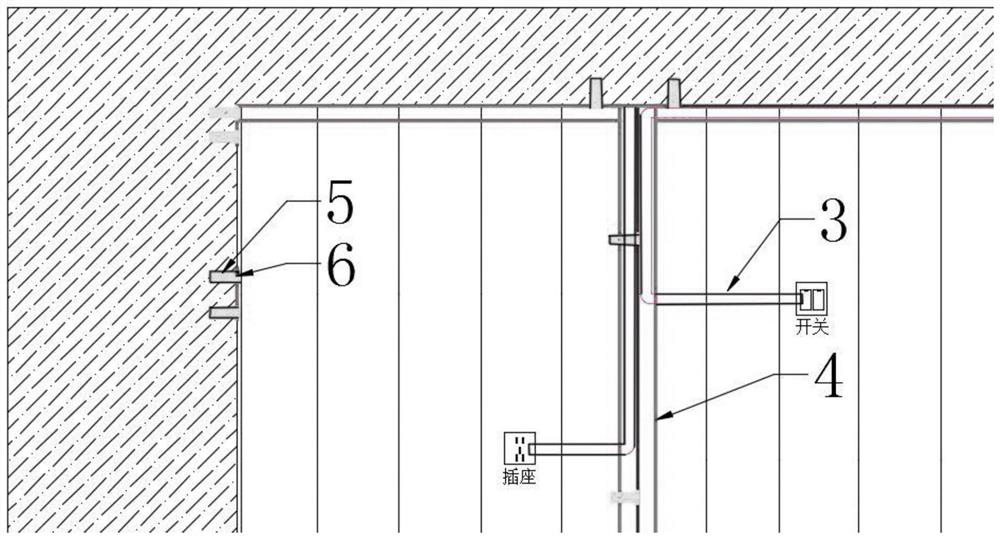 Integral type decorative wall body with embedded pipelines and manufacturing method and mold of integral type decorative wall body