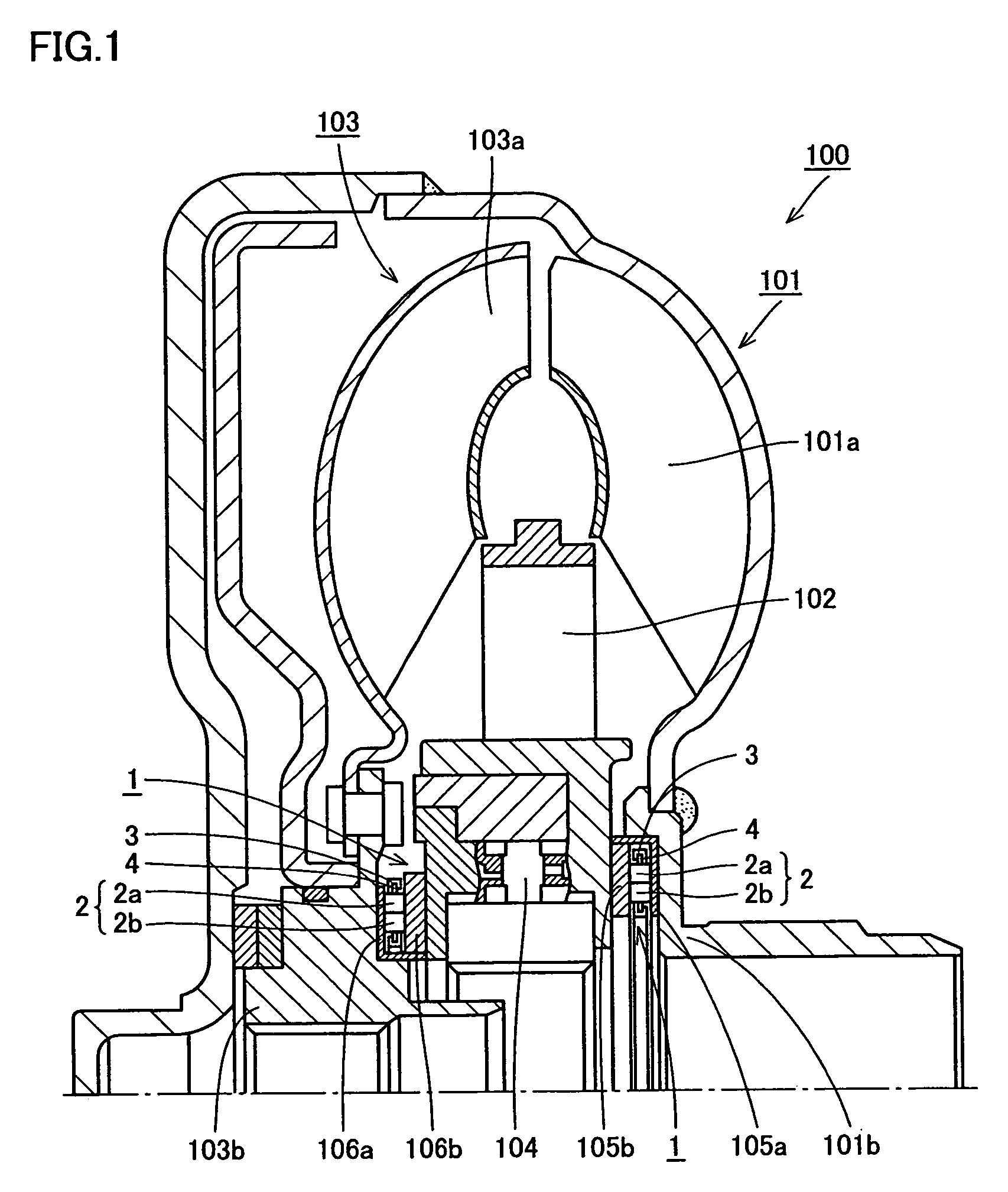 Support structure carrying thrust load of transmission, method of manufacturing thereof and thrust needle roller bearing