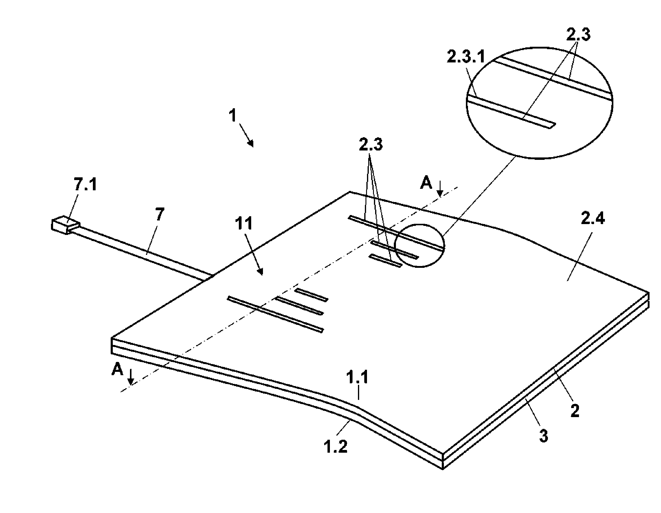 Trim part for automobile with integrated lighting device and process for manufacturing it