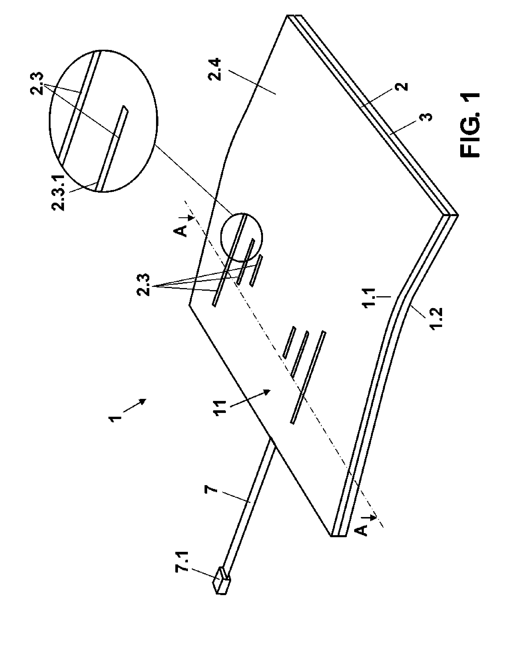 Trim part for automobile with integrated lighting device and process for manufacturing it