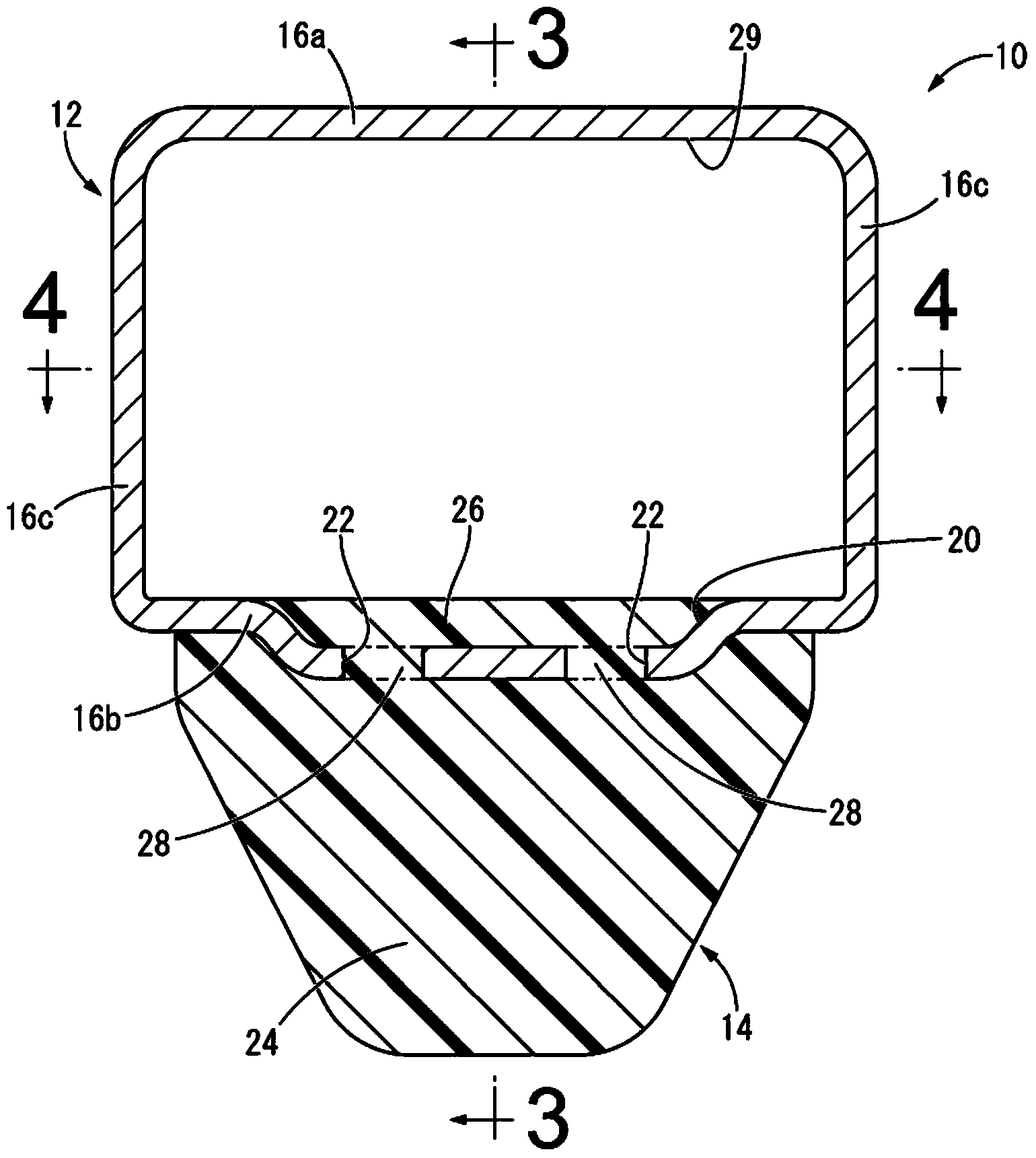 Mounting member for vibration damping device and vibration damping device using the same